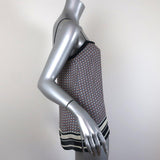 Vince Camisole Navy/Multi Border Print Silk Size Extra Small Tank Top available at CelebrityOwned.com img_5