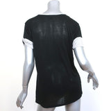 Vince Colorblock Roll Sleeve Tee Black/Gray Size Small Short Sleeve Top available at CelebrityOwned.com img_5