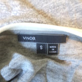 Vince Colorblock Roll Sleeve Tee Gray/White Size Small Short Sleeve Top available at CelebrityOwned.com img_6