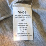 Vince Colorblock Roll Sleeve Tee Gray/White Size Small Short Sleeve Top available at CelebrityOwned.com img_7