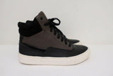 Vince High Top Sneakers Newman Brown Leather & Black Suede Size 7 available at CelebrityOwned.com img_2