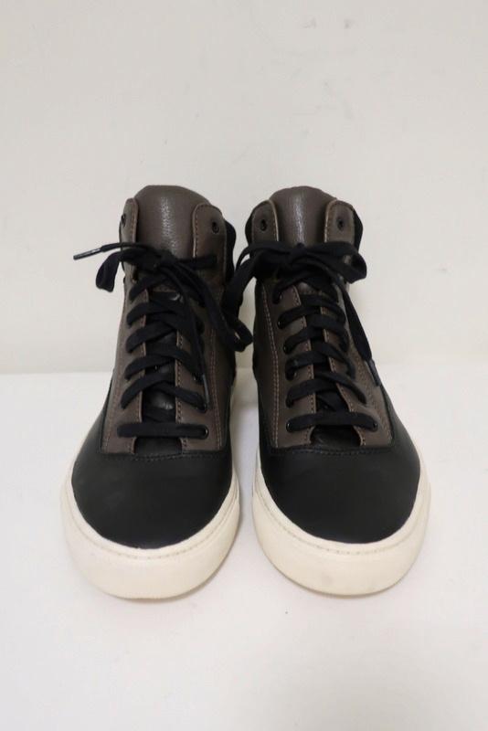 Vince High Top Sneakers Newman Brown Leather &amp; Black Suede Size 7 available at CelebrityOwned.com img_3