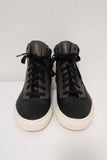 Vince High Top Sneakers Newman Brown Leather & Black Suede Size 7 available at CelebrityOwned.com img_3