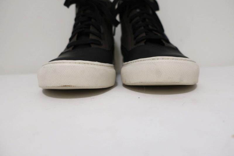 Vince High Top Sneakers Newman Brown Leather &amp; Black Suede Size 7 available at CelebrityOwned.com img_4