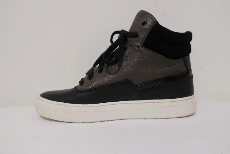 Vince High Top Sneakers Newman Brown Leather &amp; Black Suede Size 7 available at CelebrityOwned.com img_6