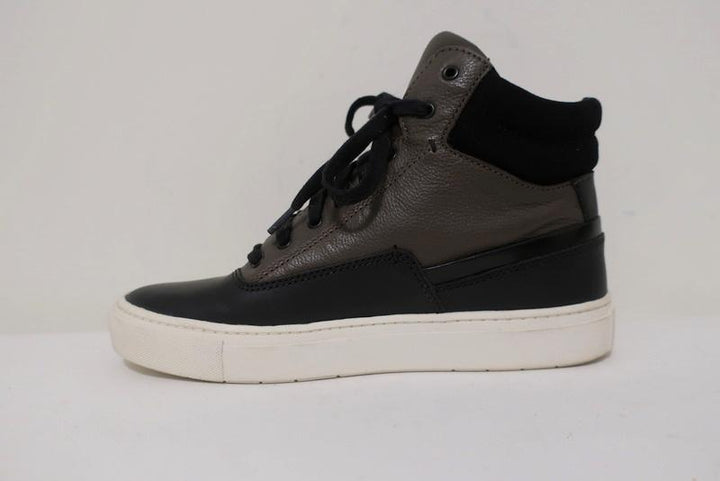 Vince High Top Sneakers Newman Brown Leather &amp; Black Suede Size 7 available at CelebrityOwned.com img_6