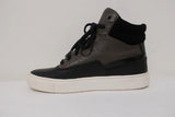 Vince High Top Sneakers Newman Brown Leather & Black Suede Size 7 available at CelebrityOwned.com img_6