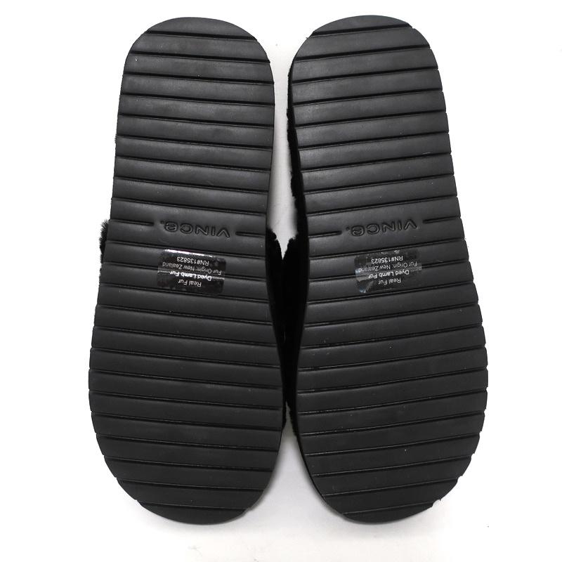 Vince Kalina Shearling Slipper Slide Sandals Black Size 9.5 NEW available at CelebrityOwned.com img_11