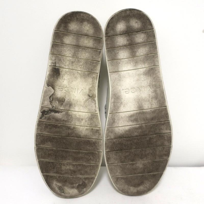 Vince Preston Slip-On Skate Sneakers White Woven Leather Size 9.5 available at CelebrityOwned.com img_10