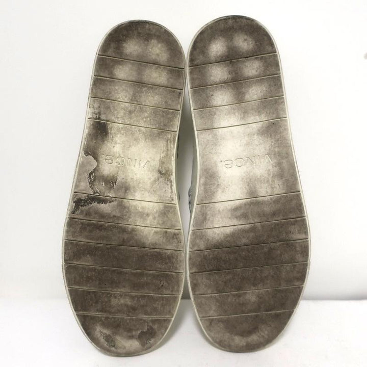 Vince Preston Slip-On Skate Sneakers White Woven Leather Size 9.5 available at CelebrityOwned.com img_10
