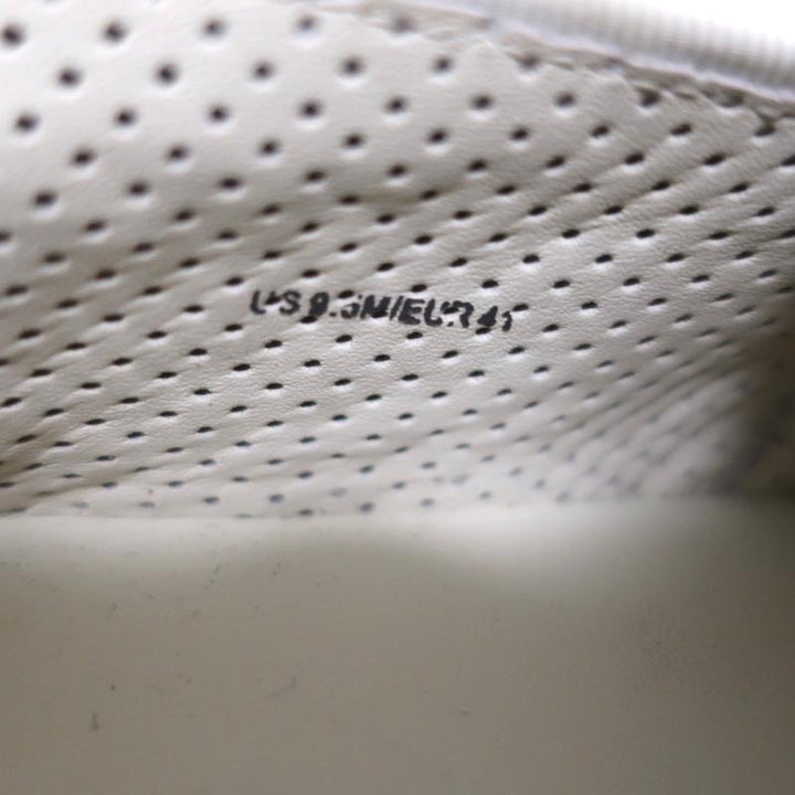 Vince Preston Slip-On Skate Sneakers White Woven Leather Size 9.5 available at CelebrityOwned.com img_9