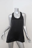 Vince Racerback Tank Top Black Satin Size Extra Small available at CelebrityOwned.com img_1