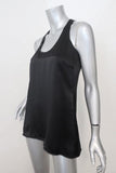 Vince Racerback Tank Top Black Satin Size Extra Small available at CelebrityOwned.com img_4
