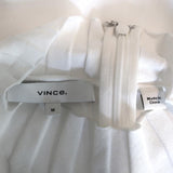 Vince Sleeveless Turtleneck Top White Mixed Rib Knit Size Medium available at CelebrityOwned.com img_6