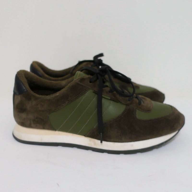 Vince Sneakers Olive Suede &amp; Leather Size 7 Running Shoes available at CelebrityOwned.com img_2
