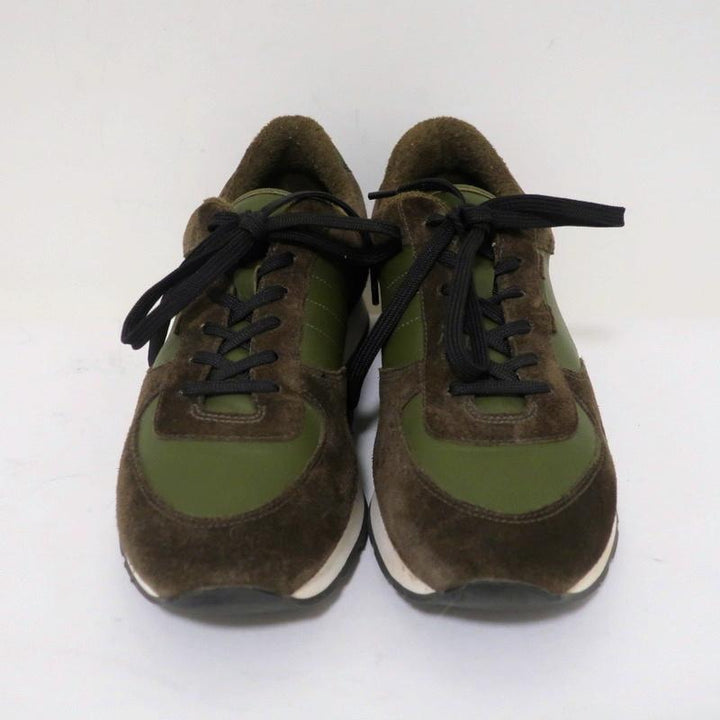 Vince Sneakers Olive Suede &amp; Leather Size 7 Running Shoes available at CelebrityOwned.com img_4