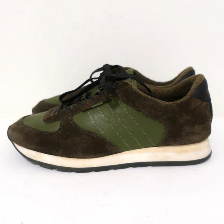 Vince Sneakers Olive Suede &amp; Leather Size 7 Running Shoes available at CelebrityOwned.com img_6