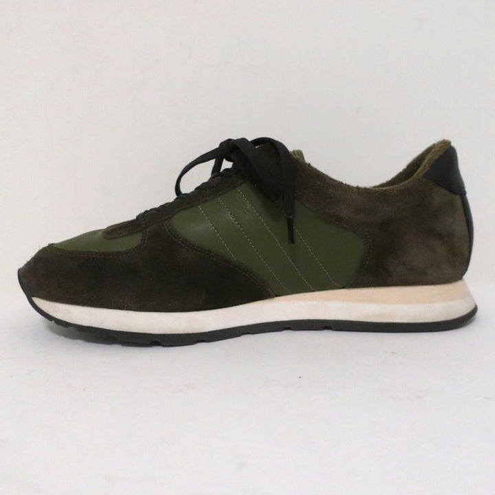Vince Sneakers Olive Suede &amp; Leather Size 7 Running Shoes available at CelebrityOwned.com img_7