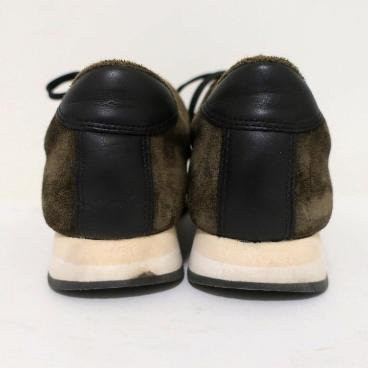 Vince Sneakers Olive Suede &amp; Leather Size 7 Running Shoes available at CelebrityOwned.com img_8