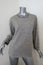 Vince Sweater Heather Gray Wool Size Medium Rolled Sleeve Relaxed Pullover