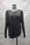 Vince Top Charcoal Silk-Back Jersey Size Extra Small Dolman Sleeve Tee