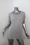 Vince Top Heather Silver Jersey Size Small Contrast-Trim Scoop Neck Tee
