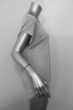 Vince Top Heather Silver Jersey Size Small Contrast-Trim Scoop Neck Tee available at CelebrityOwned.com img_2