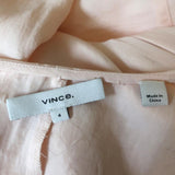 Vince Twist Drape Dress Light Peach Size 4 Long Sleeve V-Neck available at CelebrityOwned.com img_8