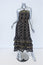 Warm Halter Maxi Dress Black Printed Cotton Size 0 Tiered Embroidered Ruffle-Hem