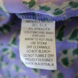 Watson X Watson One Shoulder Dress Purple Leopard Print Ruffled Silk Size 8 available at CelebrityOwned.com img_7