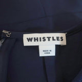 Whistles Midi Dress Navy Crepe US 0 Sleeveless Belted available at CelebrityOwned.com img_7