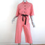 Who What Wear x Target Short Sleeve Jumpsuit Pink Cotton Size Extra Small NEW