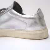 Woman by Common Projects Achilles Low Sneakers Silver Metallic Leather Size 38-img_[image_position} from CelebrityOwned.com