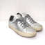 Woman by Common Projects Achilles Low Sneakers Silver Metallic Leather Size 38
