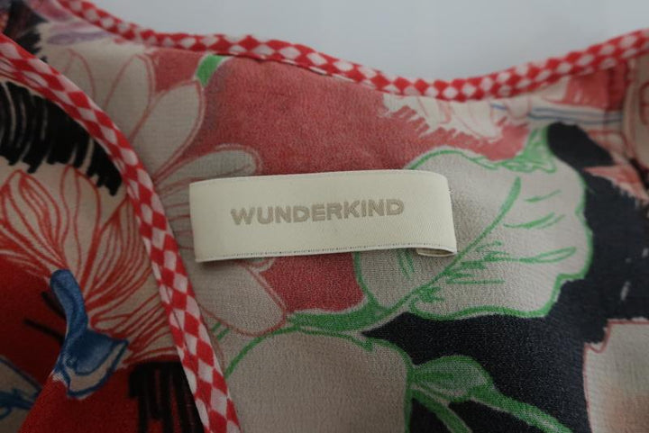 Wunderkind Dress Pleated Floral Print Chiffon Size 40 Sleeveless Tie-Waist available at CelebrityOwned.com img_3
