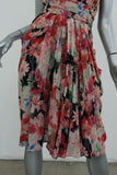 Wunderkind Dress Pleated Floral Print Chiffon Size 40 Sleeveless Tie-Waist available at CelebrityOwned.com img_6