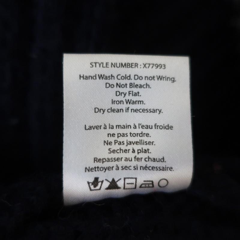 Xirena Apres Ski Sweater Simone Navy/Rainbow Ribbed Knit Size Extra Small available at CelebrityOwned.com img_8