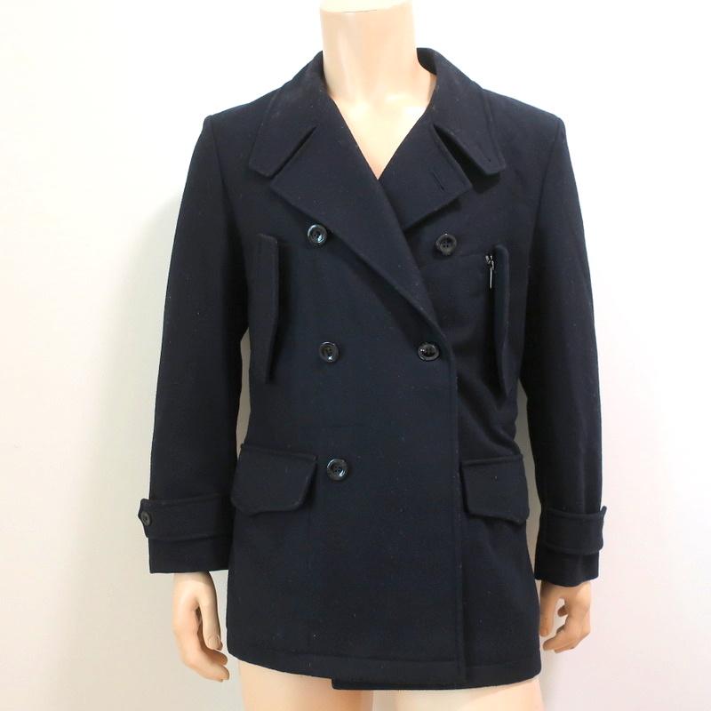 コート SAINT LAURENT wool oversize peacoat Oversized virgin wool peacoat in black - Saint Laurent