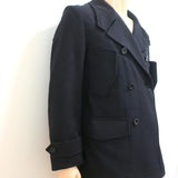 Yves Saint Laurent Peacoat Black Wool Size Medium Double Breasted Jacket available at CelebrityOwned.com img_2