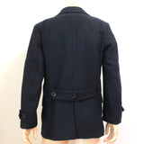 Yves Saint Laurent Peacoat Black Wool Size Medium Double Breasted Jacket available at CelebrityOwned.com img_4