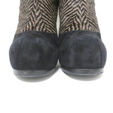 Yves Saint Laurent Tribtoo Ankle Boots Black Suede & Printed Pony Hair Size 38.5 available at CelebrityOwned.com img_4