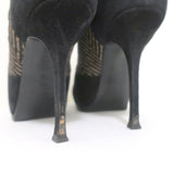 Yves Saint Laurent Tribtoo Ankle Boots Black Suede & Printed Pony Hair Size 38.5 available at CelebrityOwned.com img_8