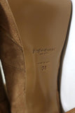 Yves Saint Laurent Tribute Knee High Boots Beige Suede Size 38 Platform Heel available at CelebrityOwned.com img_11
