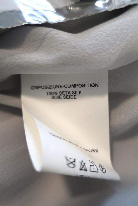Yves Saint Laurent Trumpet Skirt Light Blue Silk Satin Size 40 NEW available at CelebrityOwned.com img_7