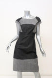 Zac Posen Denim Dress Two-Tone Cotton Size 6 Cap Sleeve Sheath available at CelebrityOwned.com img_1