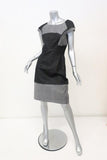 Zac Posen Denim Dress Two-Tone Cotton Size 6 Cap Sleeve Sheath available at CelebrityOwned.com img_2