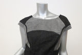 Zac Posen Denim Dress Two-Tone Cotton Size 6 Cap Sleeve Sheath available at CelebrityOwned.com img_5