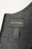 Zac Posen Denim Dress Two-Tone Cotton Size 6 Cap Sleeve Sheath available at CelebrityOwned.com img_7