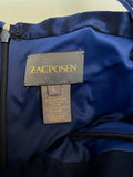 Zac Posen Strapless Dress Navy Satin-Trim Bonded Jersey Size 6 available at CelebrityOwned.com img_6