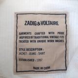 Zadig & Voltaire Jacket Kimi Ivory/Light Pink Camouflage Denim Size Small available at CelebrityOwned.com img_10